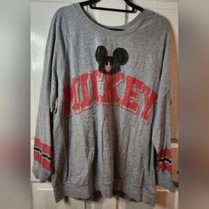 Disney Parks Authentic Gray Sweatshirt Size 2x